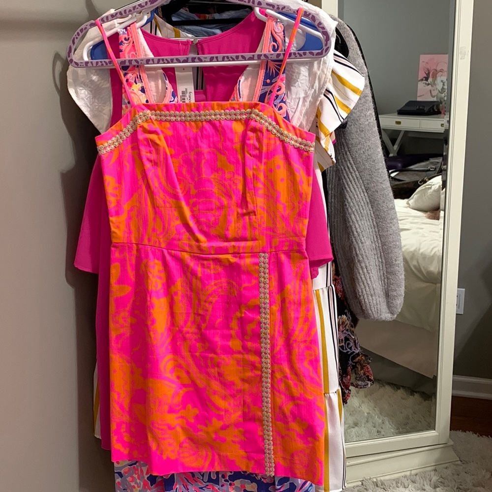 Lily Pulitzer pink and orange romper
